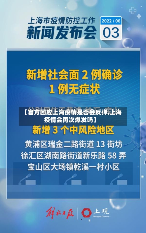 【官方回应上海疫情是否会反弹,上海疫情会再次爆发吗】